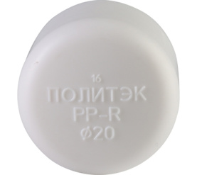 Заглушка для полипропиленовых труб под сварку (цвет белый) Политэк d=20 9000001020 в Нижнем Новгороде 5