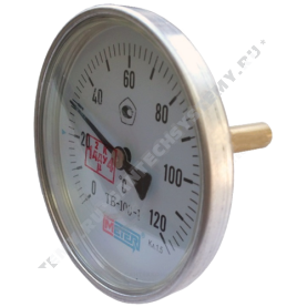 Термометр биметаллический Метер ТБ100 120C Дк 100 L=80 в Нижнем Новгороде 0