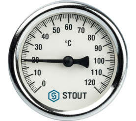 Термометр биметаллический с погружной гильзой. Корпус Dn 63 мм, гильза 75 мм 1 STOUT SIM-0001-637515 в Нижнем Новгороде 1