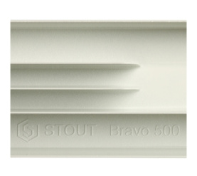 Радиатор алюминиевый боковое подключение STOUT Bravo 500 12 секций SRA-0110-050012 в Нижнем Новгороде 10