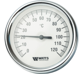 Термометр биметаллический с погружной гильзой 80 мм F+R801(T) 8075 Watts 10005944(03.02.060) в Нижнем Новгороде 1