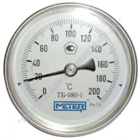 Термометр биметаллический Метер ТБ80 200C Дк 80 L=40 в Нижнем Новгороде 0