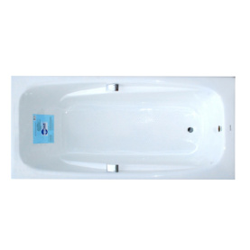 Чугунная ванна Aqualux ZYA-24C-2 180x85 белая, без ручек и ножек, антислип в Нижнем Новгороде 0