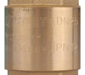 Клапан обратный пружинный муфтовый с пластиковым седлом 1 STOUT SVC-0012-000025 в Нижнем Новгороде 3