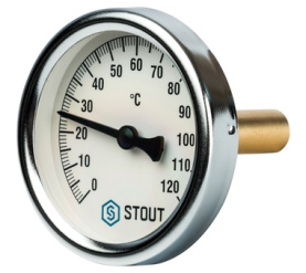 Термометр биметаллический с погружной гильзой. Корпус Dn 63 мм, гильза 50 мм 1 STOUT SIM-0001-635015 в Нижнем Новгороде 0