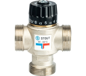Термостатический смесительный клапан для систем отопления и ГВС 1 1/4 НР 30-65° STOUT SVM-0025-356532 в Нижнем Новгороде 2