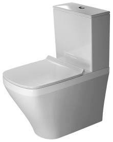 Бачок Duravit Durastyle 09351000051-WG снизу слева с механизмом слива, белый/хром в Нижнем Новгороде 1