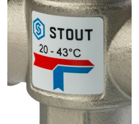 Термостатический смесительный клапан для систем отопления и ГВС 1 НР 20-43° STOUT SVM-0020-254325 в Нижнем Новгороде 3