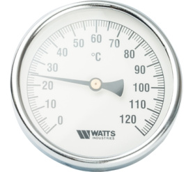 Термометр биметаллический с погружной гильзой, 100 мм F+R801(T) 10050 Watts 10006066(03.03.040) в Нижнем Новгороде 0