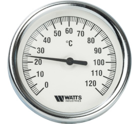 Термометр биметаллический с погружной гильзой 80 мм, штуц F+R801(T) 8050 Watts 10005931(03.02.040) в Нижнем Новгороде 1