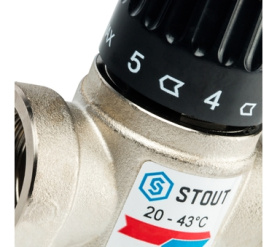Термостатический смесительный клапан для систем отопления и ГВС 3/4 ВР 20-43 STOUT SVM-0010-164320 в Нижнем Новгороде 3
