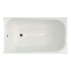 Чугунная ванна Aqualux ZYA-8-1 150x70 goldman белая без ножек антислип в Нижнем Новгороде 0