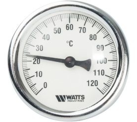 Термометр биметаллический с погружной гильзой 63 мм, штуц F+R801(T) 6375 Watts 10005809(03.01.060) в Нижнем Новгороде 0
