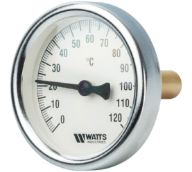 Термометр биметаллический с погружной гильзой 63 мм, штуц F+R801(T) 6350 Watts 10005800(03.01.040) в Нижнем Новгороде 0