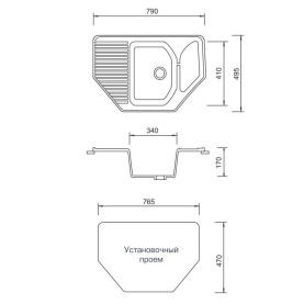 Мойка гранитная AquaGranitEx M-10 красный марс в Нижнем Новгороде 3