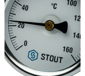 Термометр биметаллический с погружной гильзой. Корпус Dn 63 мм, гильза 50 мм 1 STOUT SIM-0002-635015 в Нижнем Новгороде 3