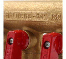Коллектор распределительный с шаровыми кранами на 3 выхода 3/4х1/2 TIEMME 1820001(1823G160403) в Нижнем Новгороде 5