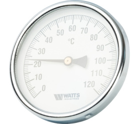Термометр биметаллический с погружной гильзой 100 мм F+R801(T) 10075 Watts 10006071(03.03.060) в Нижнем Новгороде 1