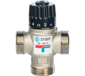 Термостатический смесительный клапан для сиcтем отопления и ГВС 1 НР 35-60° STOUT SVM-0020-256025 в Нижнем Новгороде 1