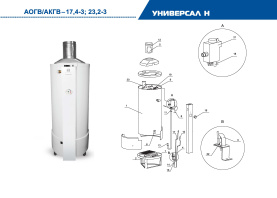 Газовый котел напольный ЖМЗ АОГВ-17,4-3 Универсал Sit (442000) в Нижнем Новгороде 2
