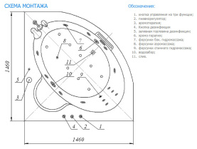 Каркас Riho Romeo 170x90 для асимметричной ванны металлический в Нижнем Новгороде 2