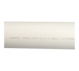 Труба полипропиленовая (цвет белый) Политэк d=75x12,5 (PN 20) 9002075125 в Нижнем Новгороде 4