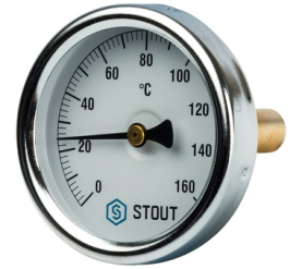 Термометр биметаллический с погружной гильзой. Корпус Dn 63 мм, гильза 50 мм 1 STOUT SIM-0002-635015 в Нижнем Новгороде 0