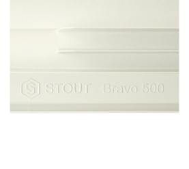 Радиатор алюминиевый боковое подключение STOUT Bravo 500 14 секций SRA-0110-050014 в Нижнем Новгороде 9