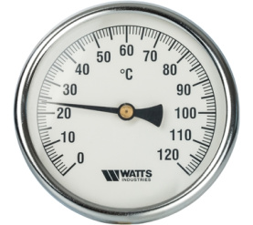 Термометр биметаллический с погружной гильзой 100 мм F+R801(T) 100100 Watts 10006076(03.03.100) в Нижнем Новгороде 1