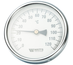 Термометр биметаллический с погружной гильзой 100 мм F+R801(T) 10075 Watts 10006071(03.03.060) в Нижнем Новгороде 0