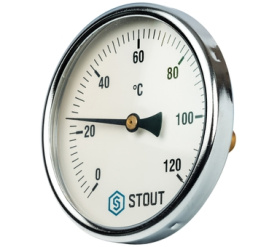 Термометр биметаллический с погружной гильзой. Корпус Dn 100 мм, гильза 50 мм STOUT SIM-0001-105015 в Нижнем Новгороде 0