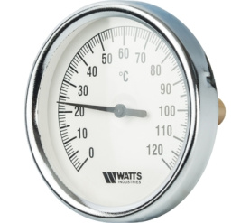 Термометр биметаллический с погружной гильзой 80 мм, штуц F+R801(T) 8050 Watts 10005931(03.02.040) в Нижнем Новгороде 0